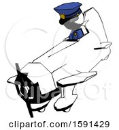 Poster, Art Print Of Ink Police Man In Geebee Stunt Plane Descending View