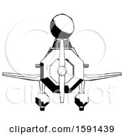 Poster, Art Print Of Ink Clergy Man In Geebee Stunt Plane Front View