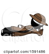 Ink Detective Man Reclined On Side