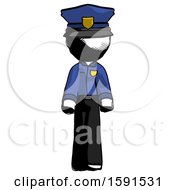 Poster, Art Print Of Ink Police Man Walking Front View