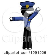 Poster, Art Print Of Ink Police Man Directing Traffic Left