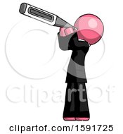 Poster, Art Print Of Pink Clergy Man Thermometer In Mouth