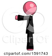 Poster, Art Print Of Pink Clergy Man Pointing Left