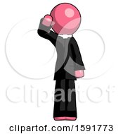 Poster, Art Print Of Pink Clergy Man Soldier Salute Pose