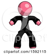 Poster, Art Print Of Pink Clergy Male Sumo Wrestling Power Pose