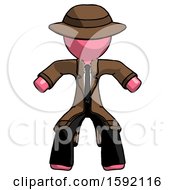 Poster, Art Print Of Pink Detective Male Sumo Wrestling Power Pose