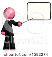 Poster, Art Print Of Pink Clergy Man Giving Presentation In Front Of Dry-Erase Board