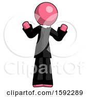 Poster, Art Print Of Pink Clergy Man Shrugging Confused