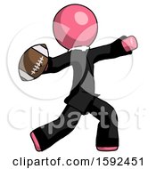 Poster, Art Print Of Pink Clergy Man Throwing Football