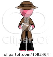 Poster, Art Print Of Pink Detective Man Giving Football To You