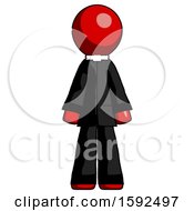 Red Clergy Man Standing Facing Forward