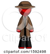 Poster, Art Print Of Red Detective Man Standing Facing Forward