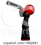 Poster, Art Print Of Red Clergy Man Thermometer In Mouth
