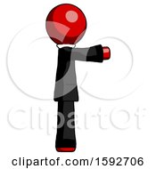 Poster, Art Print Of Red Clergy Man Pointing Right
