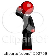 Poster, Art Print Of Red Clergy Man Soldier Salute Pose