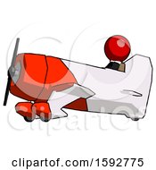 Poster, Art Print Of Red Clergy Man In Geebee Stunt Aircraft Side View