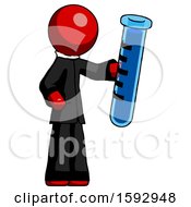 Poster, Art Print Of Red Clergy Man Holding Large Test Tube