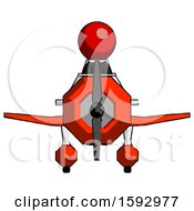Poster, Art Print Of Red Clergy Man In Geebee Stunt Plane Front View