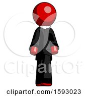 Poster, Art Print Of Red Clergy Man Walking Front View