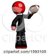 Poster, Art Print Of Red Clergy Man Holding Football Up