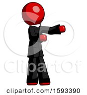 Poster, Art Print Of Red Clergy Man Presenting Something To His Left