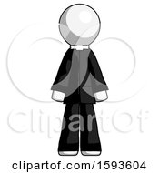White Clergy Man Standing Facing Forward