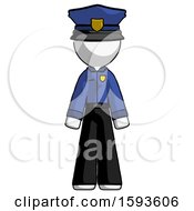 Poster, Art Print Of White Police Man Standing Facing Forward