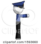 Poster, Art Print Of White Police Man Pointing Right