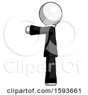 Poster, Art Print Of White Clergy Man Pointing Left