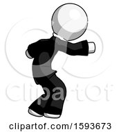 Poster, Art Print Of White Clergy Man Sneaking While Reaching For Something