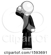Poster, Art Print Of White Clergy Man Soldier Salute Pose