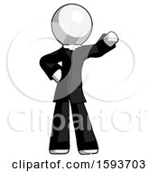 Poster, Art Print Of White Clergy Man Waving Left Arm With Hand On Hip