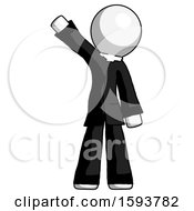 Poster, Art Print Of White Clergy Man Waving Emphatically With Right Arm