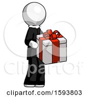 Poster, Art Print Of White Clergy Man Giving A Present