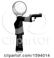 Poster, Art Print Of White Clergy Man Firing A Handgun