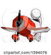 Poster, Art Print Of White Clergy Man Flying In Geebee Stunt Plane Viewed From Below