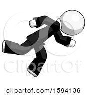 Poster, Art Print Of White Clergy Man Running While Falling Down