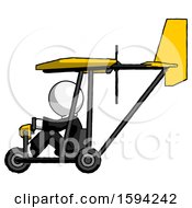 Poster, Art Print Of White Clergy Man In Ultralight Aircraft Side View