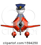 Poster, Art Print Of White Police Man In Geebee Stunt Plane Front View