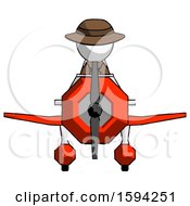 Poster, Art Print Of White Detective Man In Geebee Stunt Plane Front View