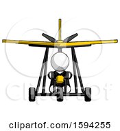 Poster, Art Print Of White Clergy Man In Ultralight Aircraft Front View