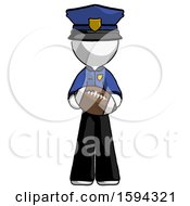 Poster, Art Print Of White Police Man Giving Football To You
