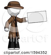 Poster, Art Print Of White Detective Man Holding Large Envelope