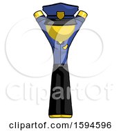 Poster, Art Print Of Yellow Police Man Hands Up