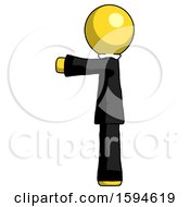 Poster, Art Print Of Yellow Clergy Man Pointing Left