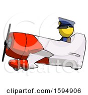 Poster, Art Print Of Yellow Police Man In Geebee Stunt Aircraft Side View