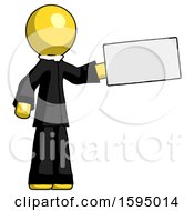 Poster, Art Print Of Yellow Clergy Man Holding Large Envelope
