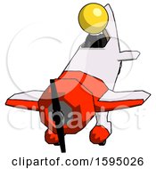 Poster, Art Print Of Yellow Clergy Man In Geebee Stunt Plane Descending Front Angle View