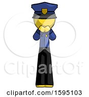 Poster, Art Print Of Yellow Police Man Laugh Giggle Or Gasp Pose
