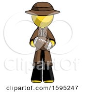 Poster, Art Print Of Yellow Detective Man Giving Football To You